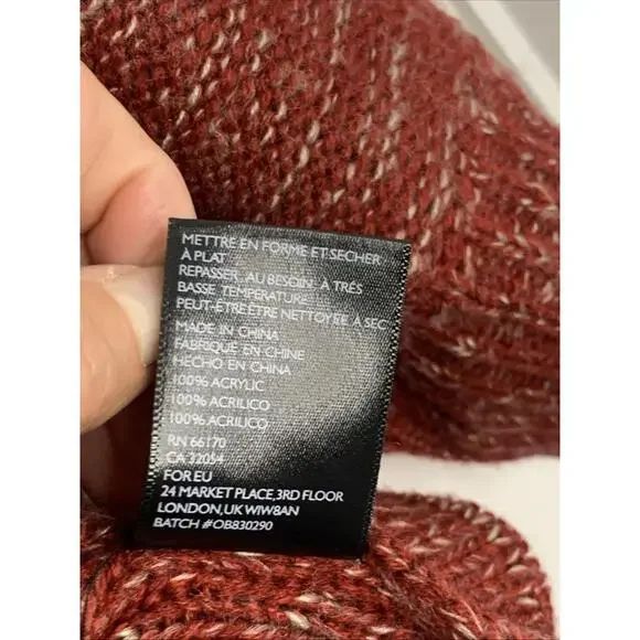 URBAN OUTFITTERS Women's Stretch Knit Scoop Pocket Long Sleeve Sweater S Warm - Picture 4 of 8